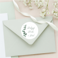 Personalizowane naklejki ślubne z eukaliptusem - SweetPrint.pl