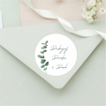 Personalizowane naklejki ślubne z eukaliptusem - SweetPrint.pl