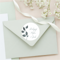 Personalizowane naklejki ślubne z gałązką - SweetPrint.pl