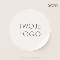 Naklejki foliowe z logo - 6 cm