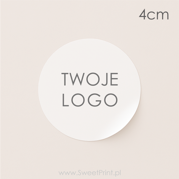 naklejki foliowe z logo - 4cm - SweetPrint.pl