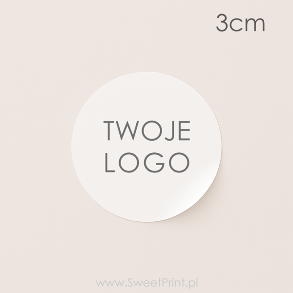 naklejki na folii z logo - SweetPrint.pl