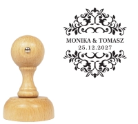 Personalizowana pieczątka ślubna  ROYAL