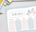 plan lekcji PTASZKI pastelowy - do pobrania PDF