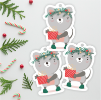 Zawieszki do prezentów świątecznych - MYSZKA