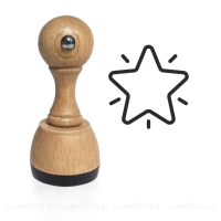 Stempel do ceramiki i mydła GWIAZDKA