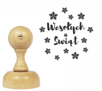 Stempel świąteczny - ŚNIEŻYNKI