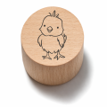 Stempel wielkanocny z kurczaczkiem -  drewniana pieczątka do kartek i dekoracji DIY.