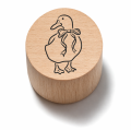Stempel wielkanocny z gąską-  drewniana pieczątka do kartek i dekoracji DIY.