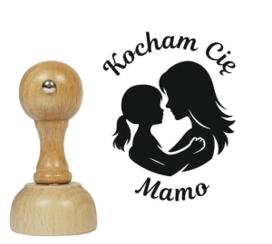 Stempel / pieczątka  z napisem Kocham Cię Mamo