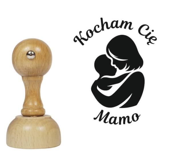 Stempel z napisem "Dla Mamy"