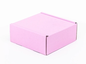 Pudełko prezentowe 20x20x8 cm RÓŻOWE