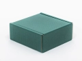 Zielone pudełko ozdobne, fasonowe, 20x20x8 cm