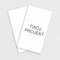 Wizytówki jednostronne z własnym projektem, format pionowy