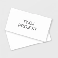 Wizytówki jednostronne z własnym projektem, format poziomy