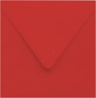 Koperta kwadratowa 14,6/14,6 cm - czerwona
