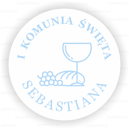 personalizowane naklejki na pierwszą komunię