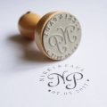 Personalizowana pieczątka ślubna z inicjałami - SweetPrint.pl