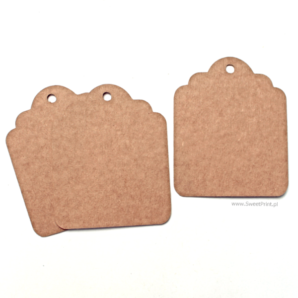 Etykiety / tagi  retro ze sztywnej tektury w kolorze brązowym (EKO)