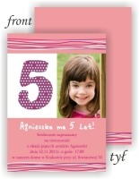 Zaproszenie na urodziny - Capri Rose