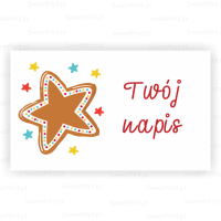 Naklejki świąteczne z pierniczkiem - CHRISTMAS FUN