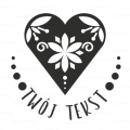 personalizowany stempel w stylu skandynawskim