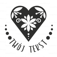 Personalizowany stempel z Twoim napisem - SCANDI HEART