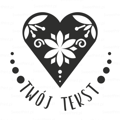 personalizowany stempel w stylu skandynawskim