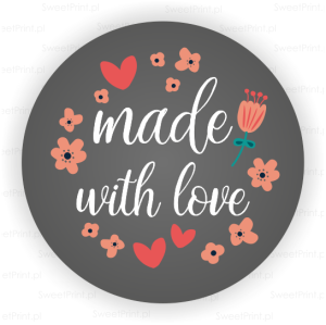 Naklejki FOLK - made with love