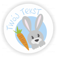 Personalizowane naklejki - ZAJĄCZEK