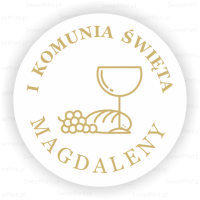 Personalizowane naklejki  na pierwszą komunię