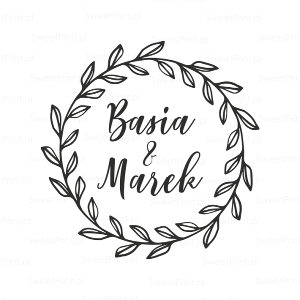 PIECZĄTKI ŚLUBNE Z IMIONAMI
