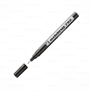 Czarny marker lakierowy - końcówka  0,8 mm