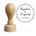 personalizowany stempel ślubny