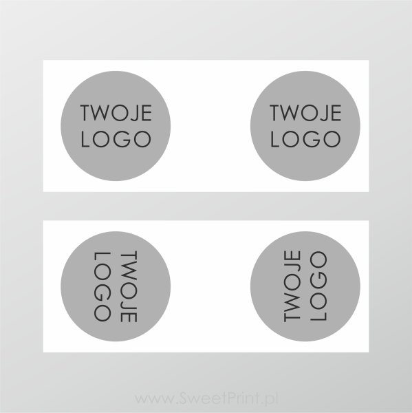 naklejki banderolki z logo
