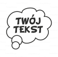 KOMIKSOWA CHMURKA  - personalizowana pieczątka z możliwością umieszczenia własnego tekstu
