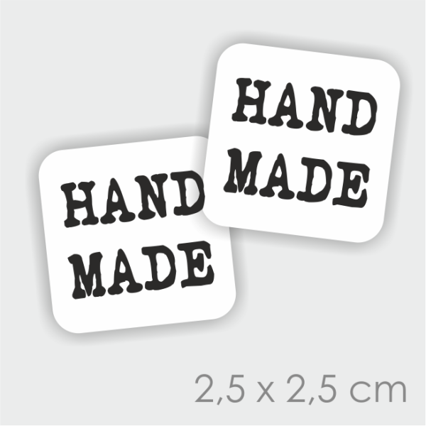 naklejki z napisem handmade - SweetPrint.pl