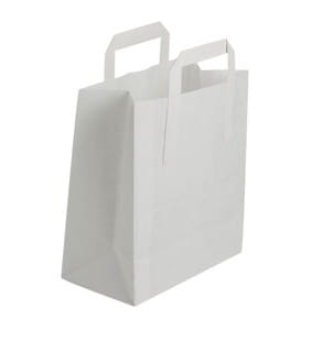 białe torebki papierowe