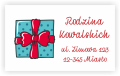 naklejki świąteczne adresowe