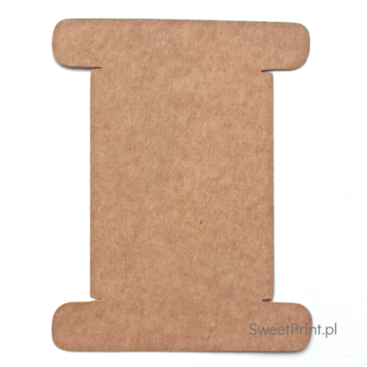 tekturowa szpulka do nawijania nici, sznurków i tasiemek / mini szpulka