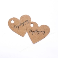 Zawieszki eko / etykietki z napisem "Dziękujemy"