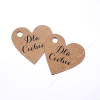 Zawieszki eko / etykietki z napisem "Dla Ciebie"