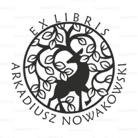 EXLIBRIS personalizowany stempel z jeleniem