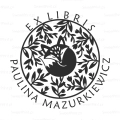 Stempel exlibris z lisem – wzór graficzny lisu