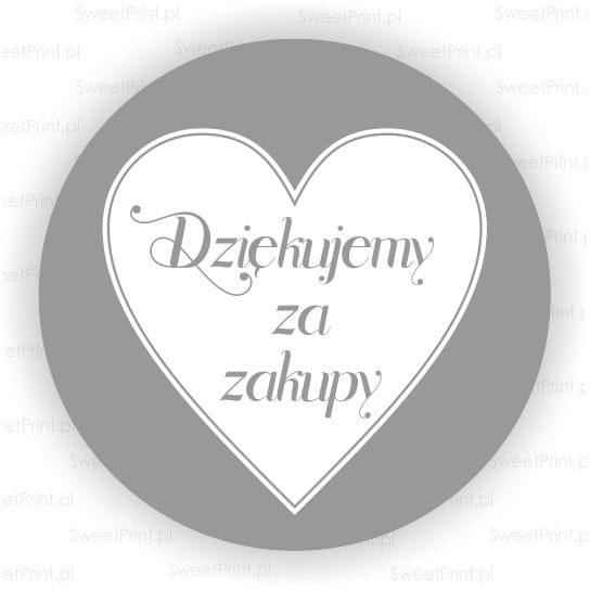 naklejki z napisem dziękujemy za zakupy