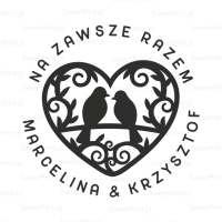Stempel ślubny BIRDS