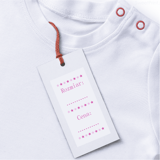 etykiety samoprzylepne - cena rozmiar