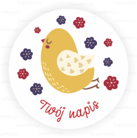 Naklejki wielkanocne HAPPY CHICKS - personalizowane