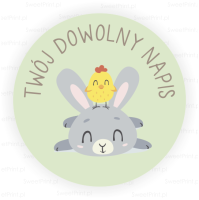 Naklejki wielkanocne SWEET BUNNY - personalizowane