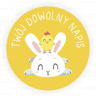 Naklejki wielkanocne SWEET BUNNY - personalizowane